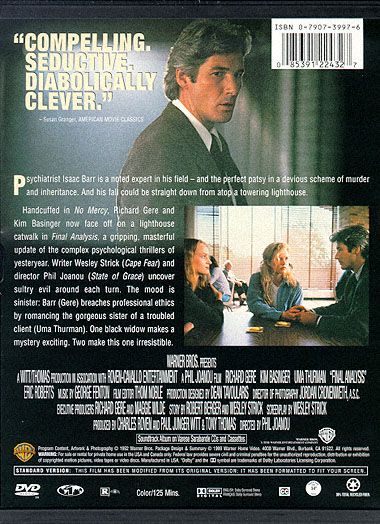 Final Analysis (1992) - DVD