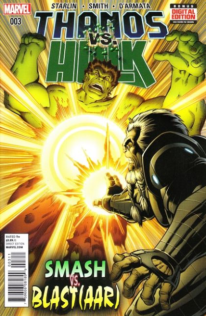 Thanos vs. Hulk #3A Regular Jim Starlin Cover