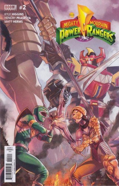 Mighty Morphin Power Rangers, Vol. 1 (Boom! Studios) #2A Jamal Campbell Regular