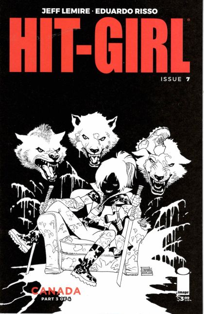 Hit-Girl, Vol. 2 #7B Variant Eduardo Risso Black & White Cover