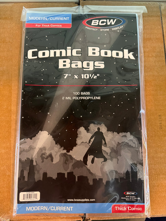 BCW comic book bags (modern/current)