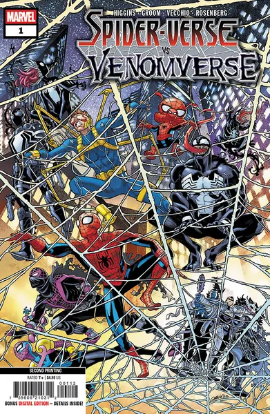 Spider-Verse vs. Venomverse #1J 2nd Printing Javier Garrón Variant