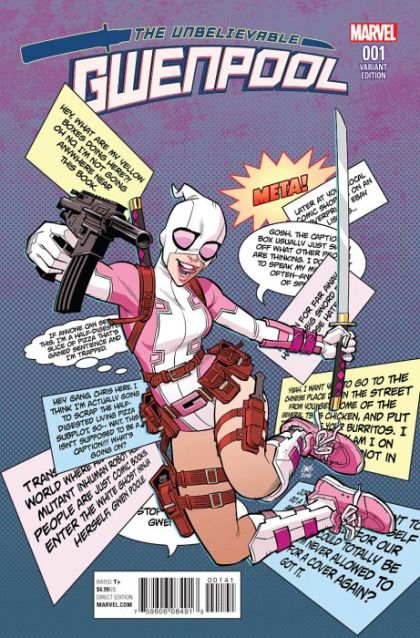 The Unbelievable Gwenpool #1D Cameron Stewart Incentive Variant (1:20)