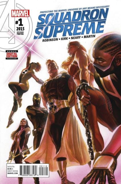 Squadron Supreme, Vol. 4 #1E 2nd Printing Variant Cover