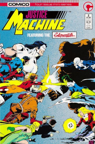 Justice Machine featuring the Elementals #2A Direct Edition
