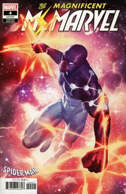 The Magnificent Ms. Marvel #4B Variant Gerald Parel Spider-Man Cosmic Suit Cover