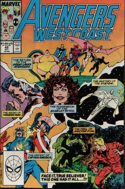 The West Coast Avengers, Vol. 2 #49A Direct Edition