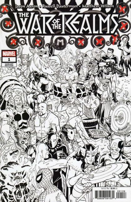 War of the Realms #1AB Incentive Amanda Conner Party Sketch Variant Cover