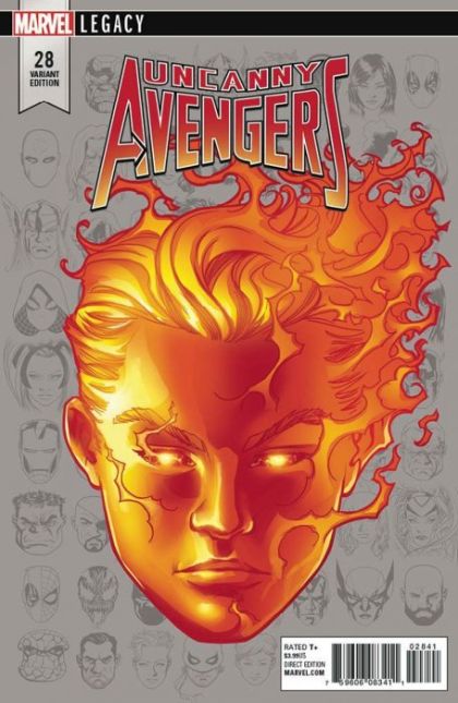 Uncanny Avengers, Vol. 3 #28D Incentive Mike McKone Legacy Headshot Variant Cover