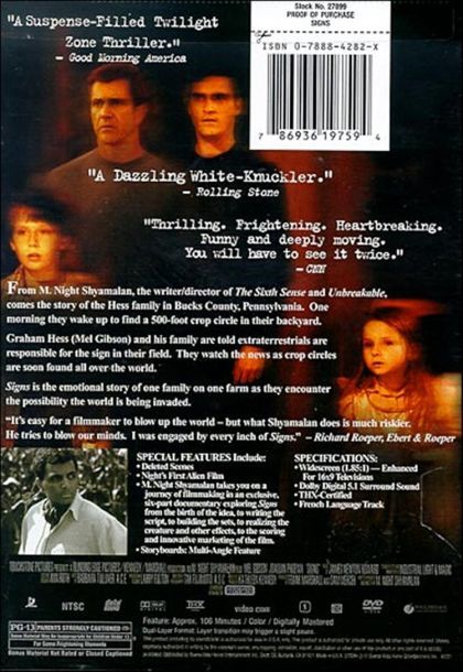 Signs (2002) - DVD