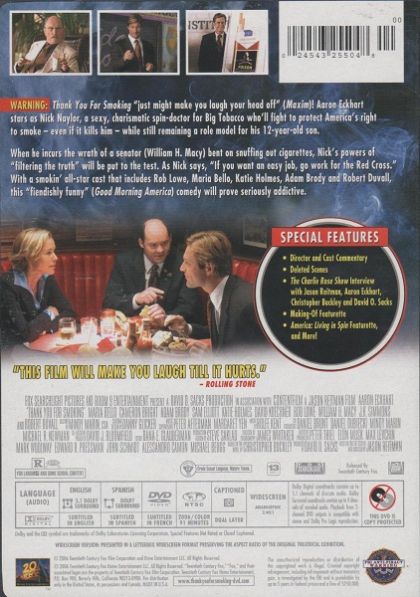 Thank You for Smoking (2005) - DVD