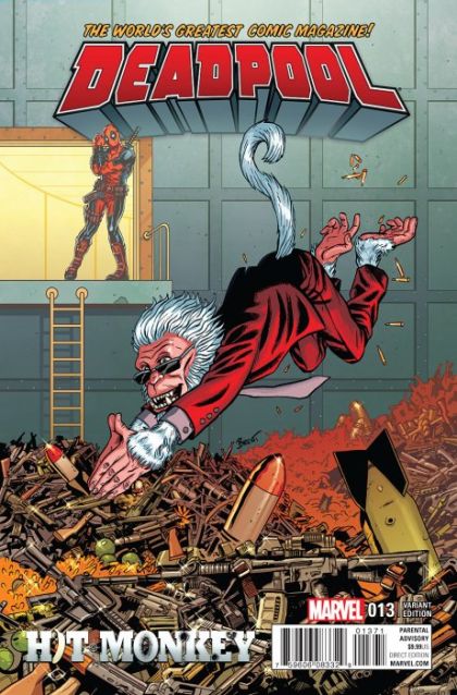 Deadpool, Vol. 5 #13G Incentive Brent Schoonover Hit-Monkey Variant Cover