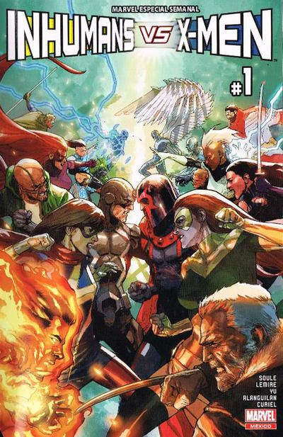 Inhumans vs. X-Men #1A Regular Leinil Francis Yu Cover
