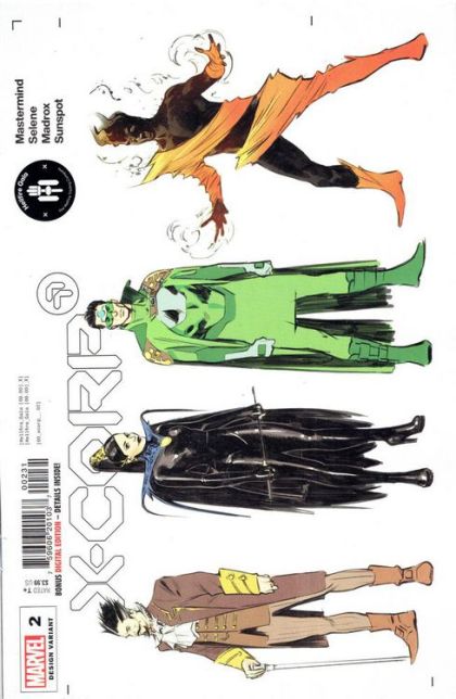 X-Corp, Vol. 1 #2C Variant Alberto Foche Character Design Cover
