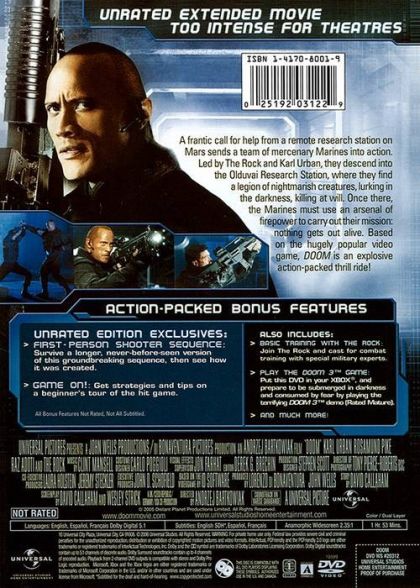 Doom (2005) Unrated Extended Edition - DVD