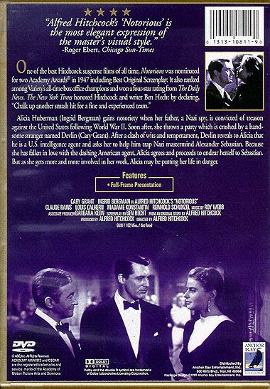 Notorious (1946) - DVD