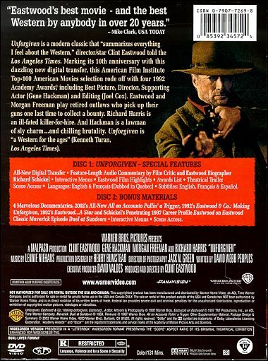 Unforgiven (1992) Two-Disc Special Edition - DVD