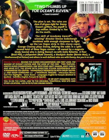 Ocean's Eleven (2001) Special Edition - DVD
