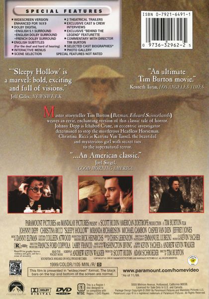 Sleepy Hollow (1999) - DVD