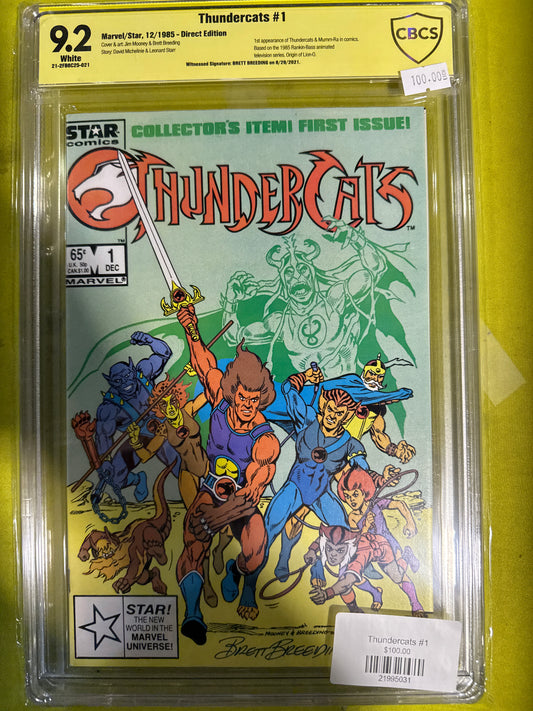 Thundercats #1 CBCS 9.2 (yellow Label)