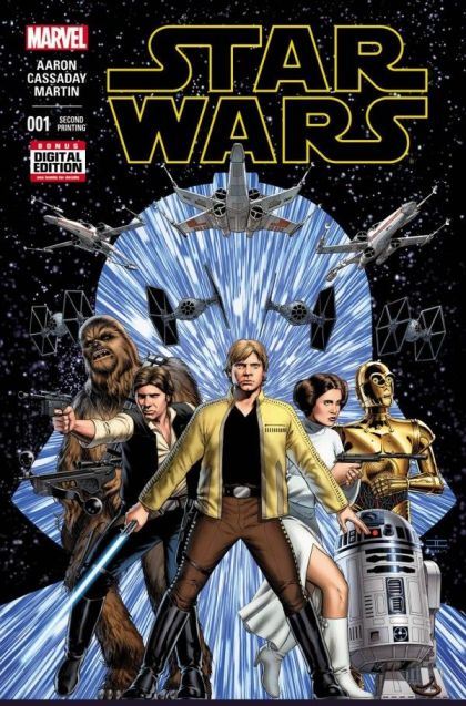 Star Wars, Vol. 2 (Marvel) #1BW 2nd Printing John Cassaday