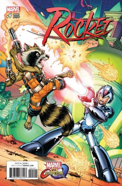 Rocket #4B Variant Todd Nauck Marvel vs Capcom Cover