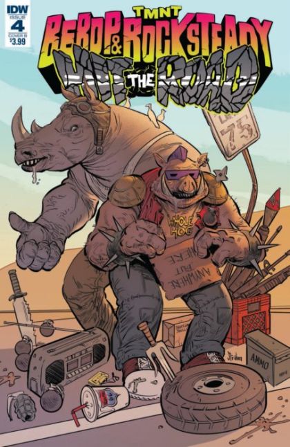 Teenage Mutant Ninja Turtles: Bebop & Rocksteady Hit The Road #4B Variant Kyle Strahm Cover