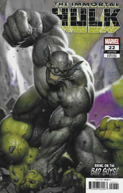The Immortal Hulk #22B Ryan Brown Bring On The Bad Guys Variant