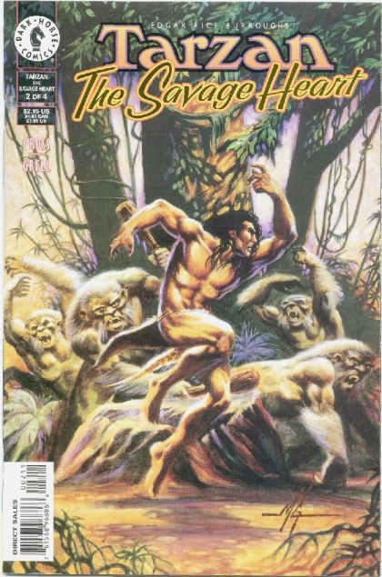 Tarzan: The Savage Heart #2 Mike Grell cover