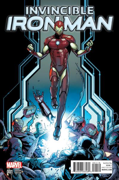 Invincible Iron Man, Vol. 2 #1N Valerio Schiti Young Guns Variant Cover