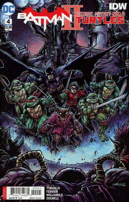 Batman / Teenage Mutant Ninja Turtles II #4B Variant Kevin Eastman Cover