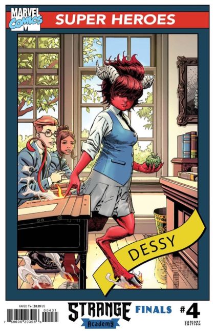 Strange Academy: Finals #4C Dustin Weaver Trading Card Cover