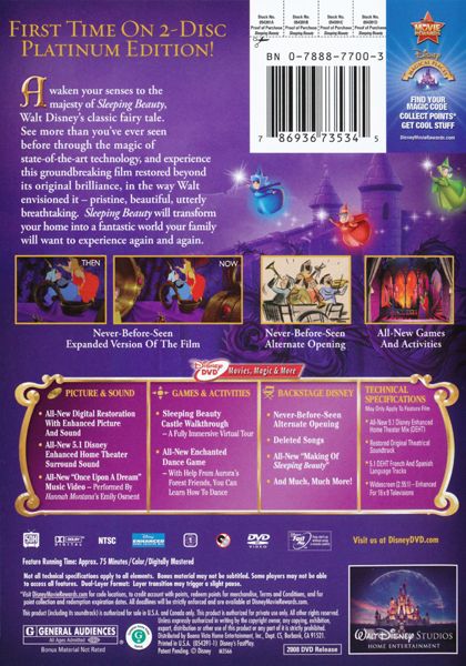 Sleeping Beauty (1959) 50th Anniversary Edition - Two-Disc Platinum Edition - DVD