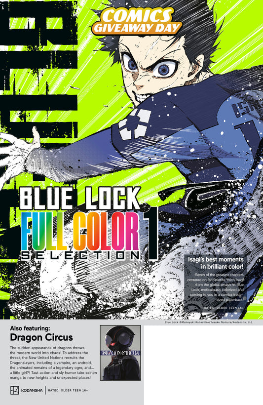 Kodansha Blue Lock Full Color Selection & Dragon Circus Cgd 2026