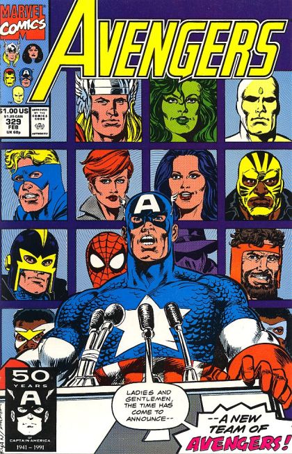 The Avengers, Vol. 1 #329A Direct Edition