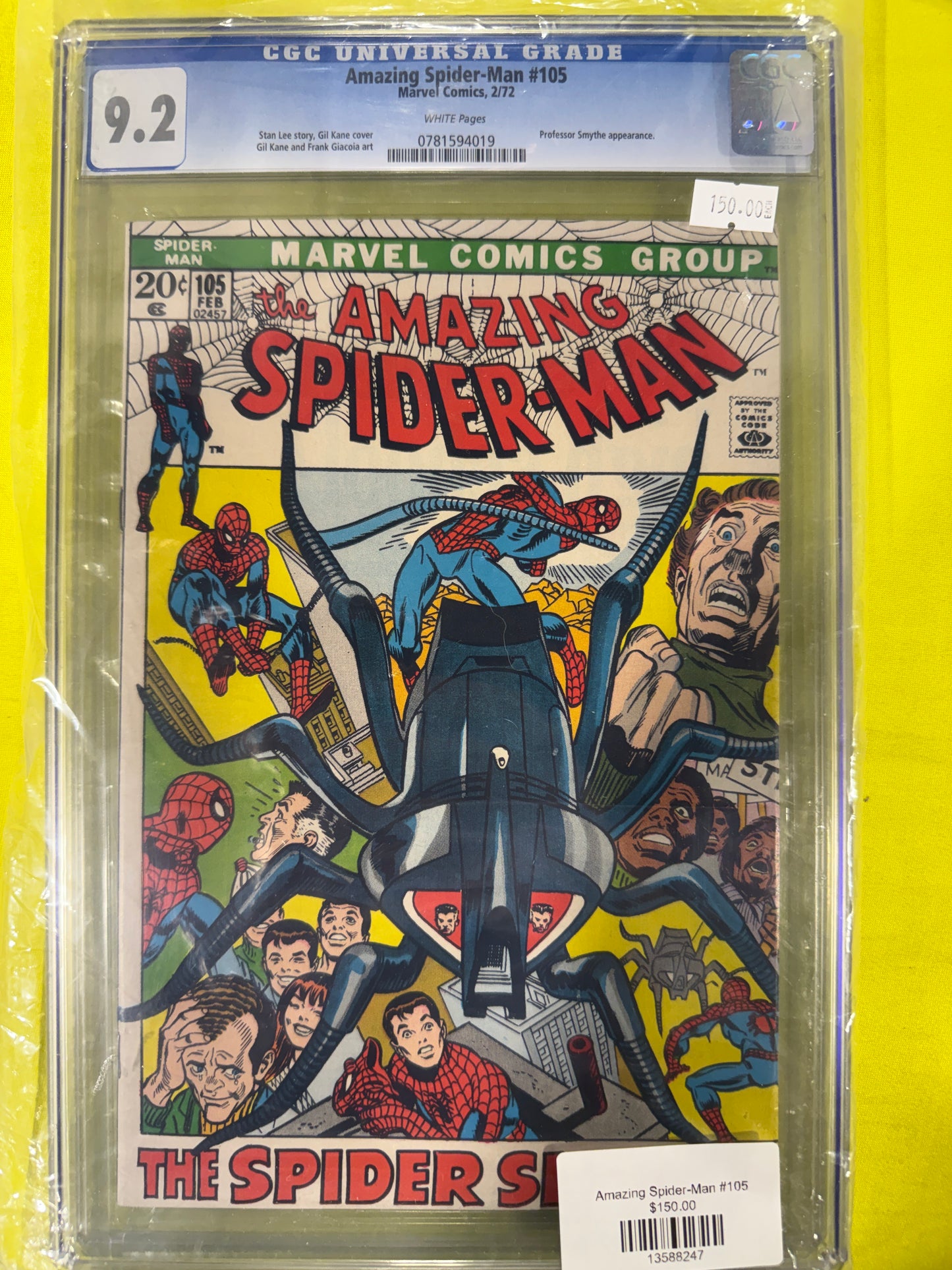 Amazing Spider-man #105 CGC 9.2