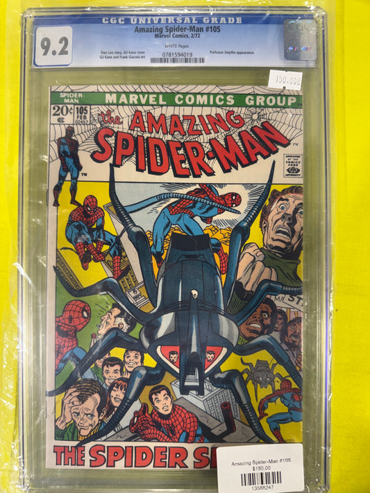 Amazing Spider-man #105 CGC 9.2