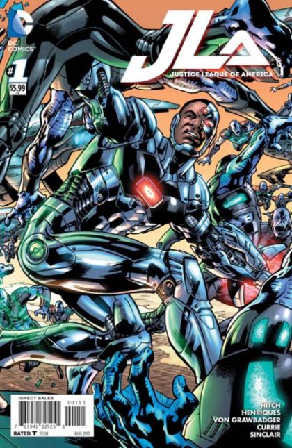 Justice League of America, Vol. 4 #1E Bryan Hitch Cyborg Cover