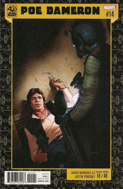 Poe Dameron #14B Variant Dave Marquez Star Wars 40th Anniversary Cover