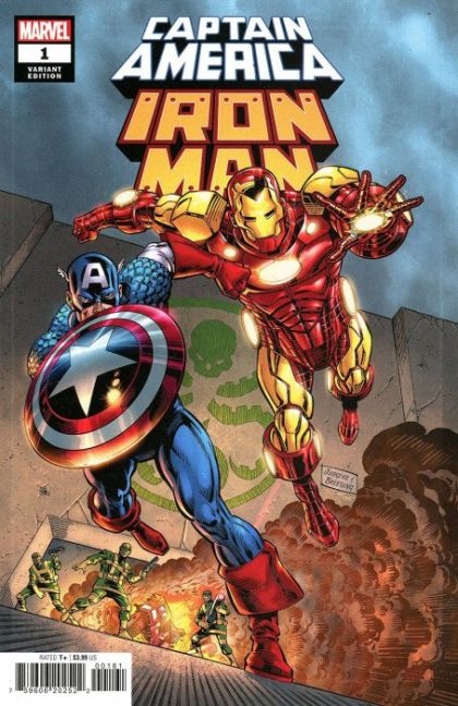 Captain America / Iron Man #1F Incentive Dan Jurgens and Brett Breeding Variant Cover