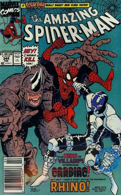 The Amazing Spider-Man, Vol. 1 #344B Newsstand Edition