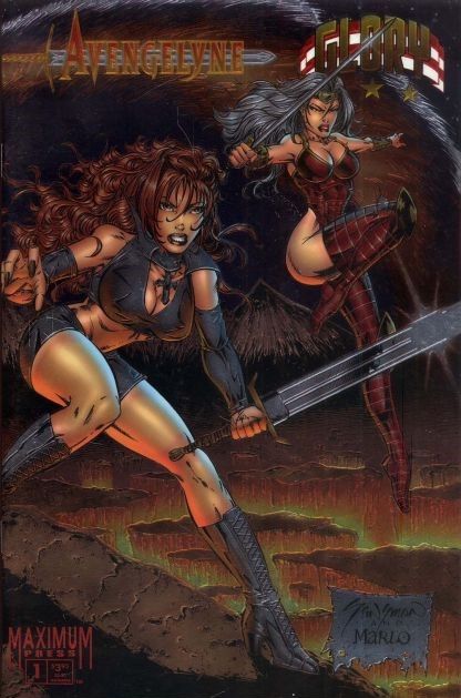 Avengelyne / Glory #1B Alt Chromium Cover