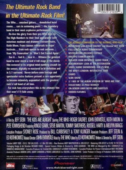 The Who: The Kids Are Alright (1979) Special Edition - DVD
