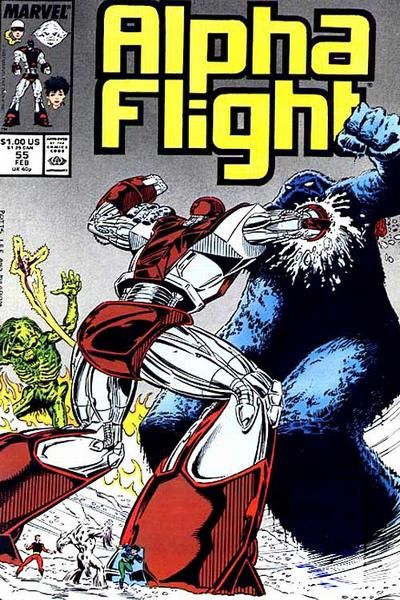 Alpha Flight, Vol. 1 #55 Jim Lee Regular Cover