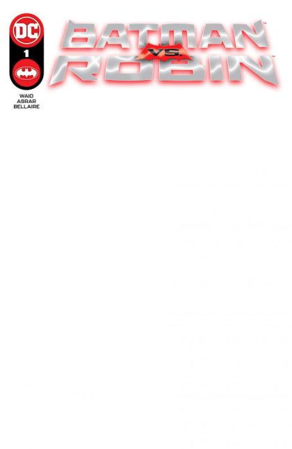 Batman vs. Robin #1I Blank Cover Variant