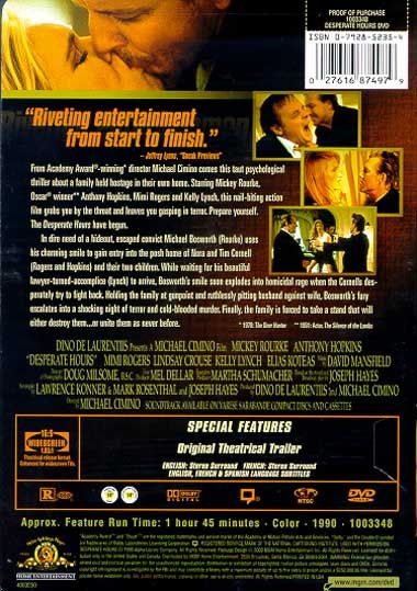 Desperate Hours (1990) - DVD