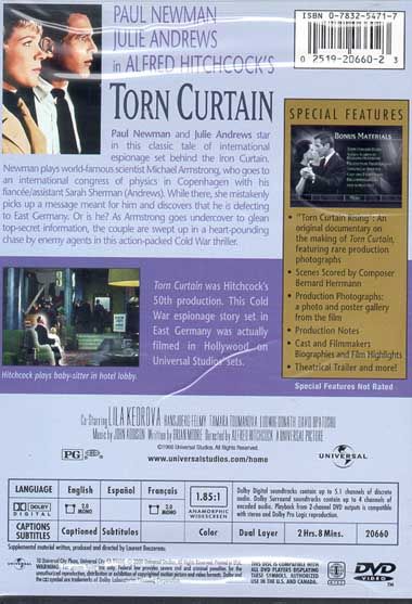 Torn Curtain (1966) - DVD