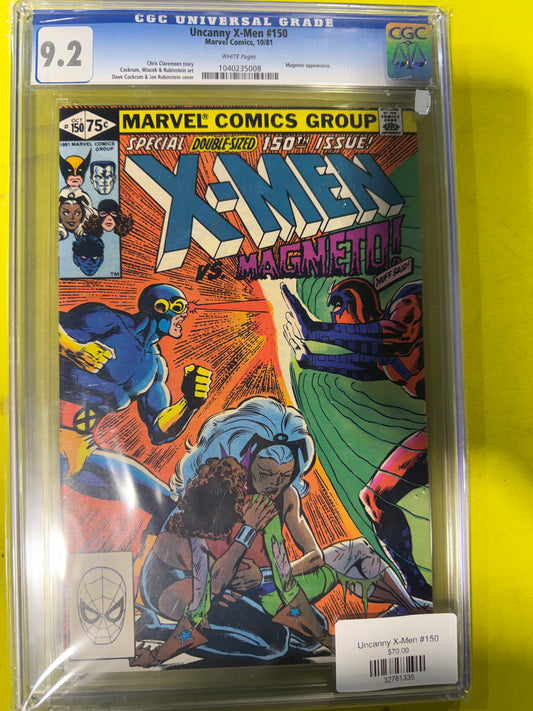 Uncanny X-men #150 CGC 9.2