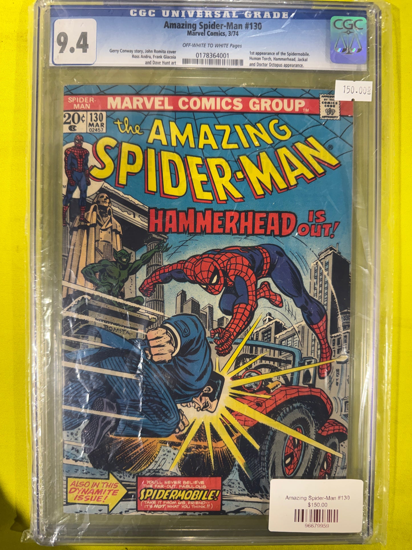 Amazing Spider-man #130 CGC 9.4