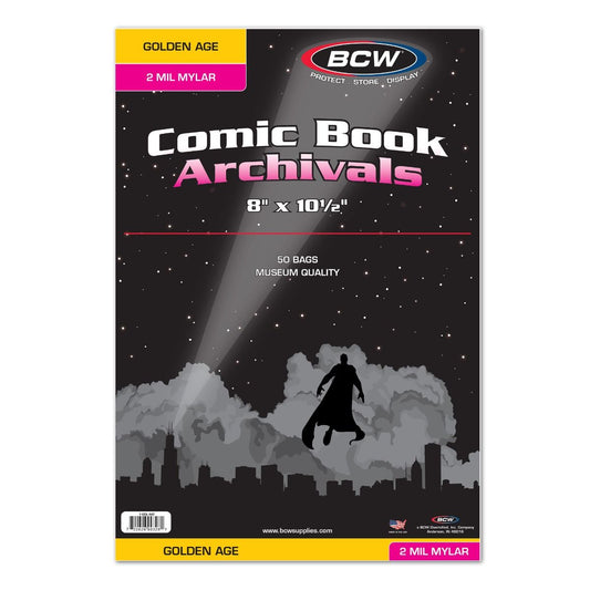 Golden Comic Mylar Archivals - 2 MIL